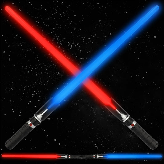 TOY Life 2-in-1 light up saber front view shows dual-color LEDs for action-packed play.