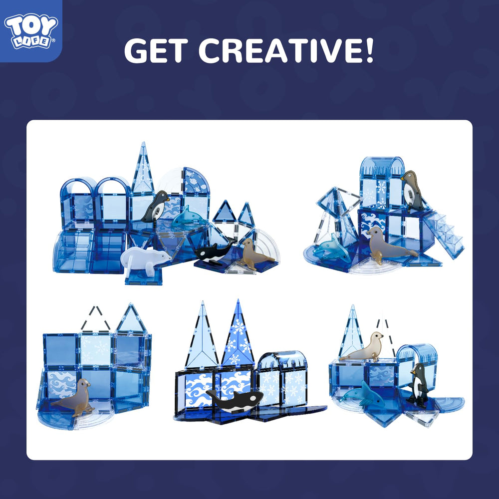 TOY Life Arctic whale habitat magnets inspire creative building and storytelling.