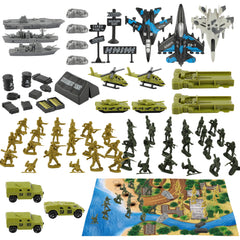 TOY Life Army Men Playset desert soldiers and tanks for immersive battles.