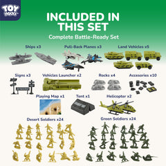 TOY Life Army Men Playset navy ships support sea missions and teamwork.