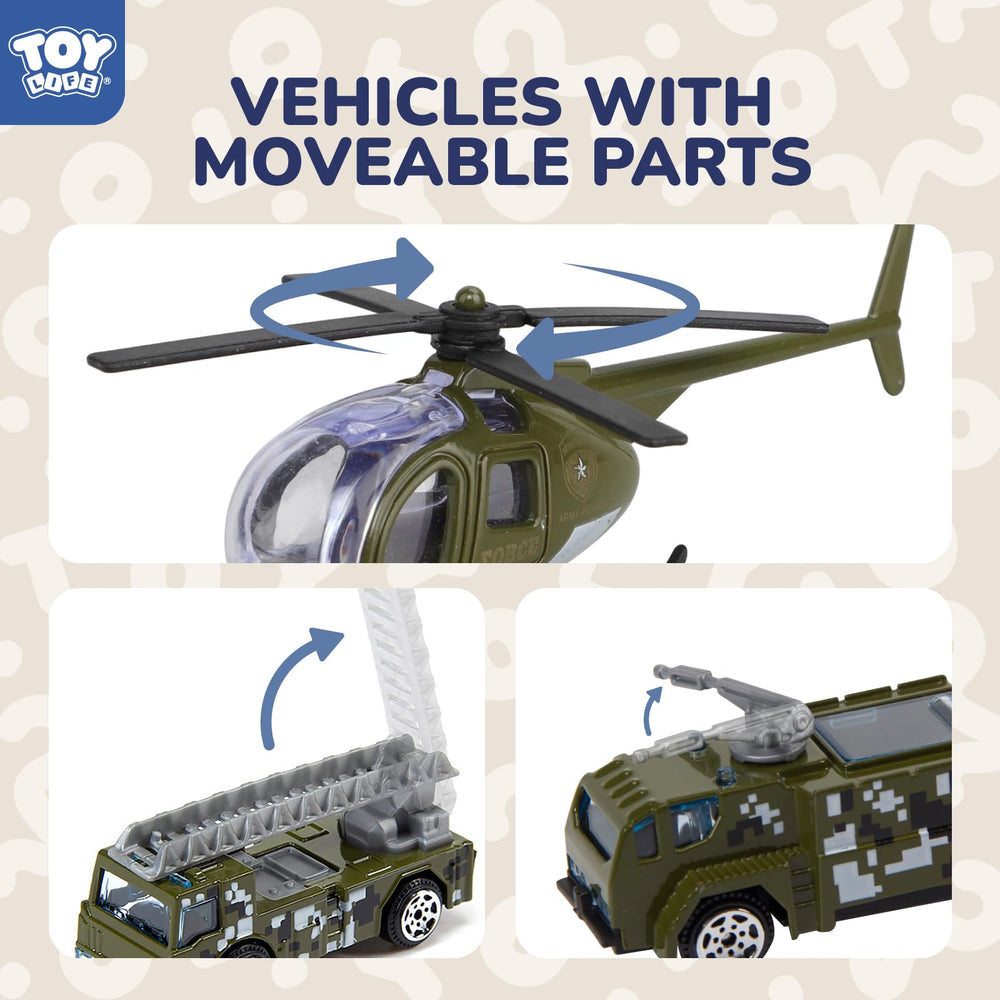 TOY Life diecast tank adds weight and action to mini battlefield scenes.