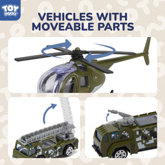 TOY Life diecast tank adds weight and action to mini battlefield scenes.