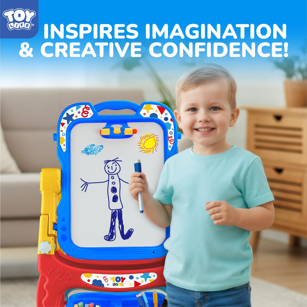 TOY Life Art Easel sturdy base ensures stable learning corners in busy rooms.