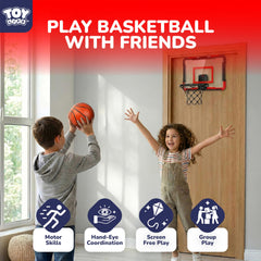 TOY Life child playing indoors promotes active skill-building.
