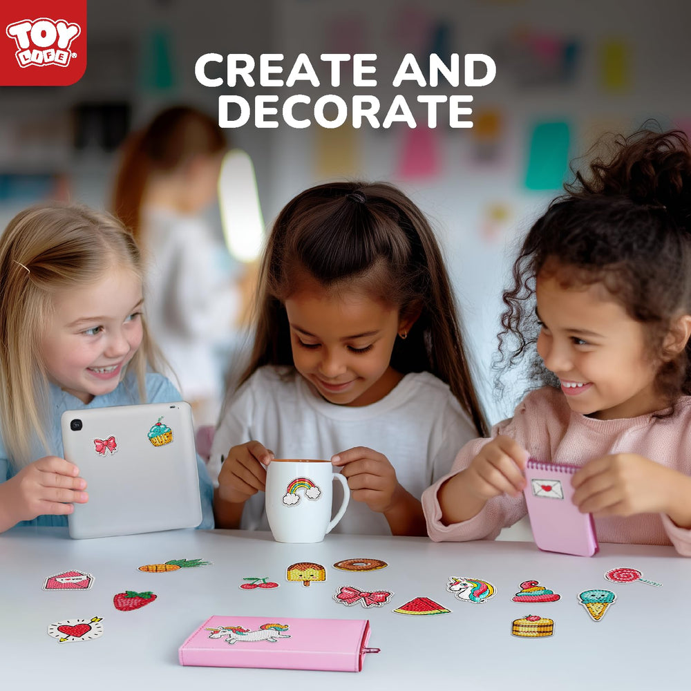 TOY Life cake diamond sticker adds color to notebooks and projects.