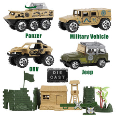 TOY Life diecast vehicles add scale and action to battles.