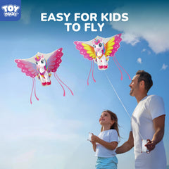 TOY Life easy-launch unicorn kite helps kids start flying quickly and confidently.