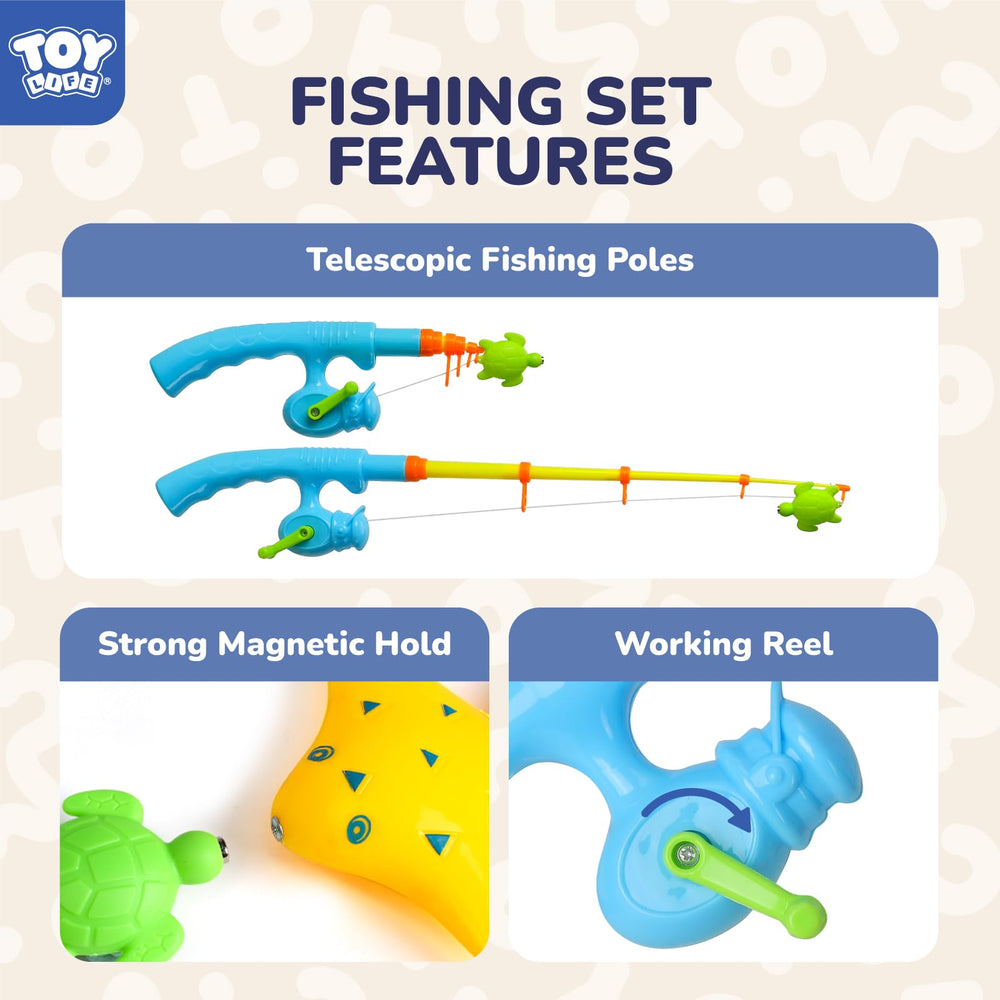 TOY Life educational fishing toy aids color recognition and storytelling.