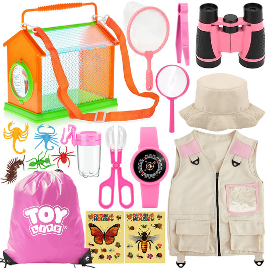 TOY Life Kids Explorer Kit: safari vest and hat for imaginative outdoor adventure