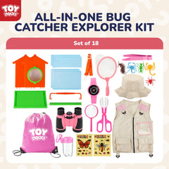 TOY Life tweezers and magnifying glass for detailed exploration