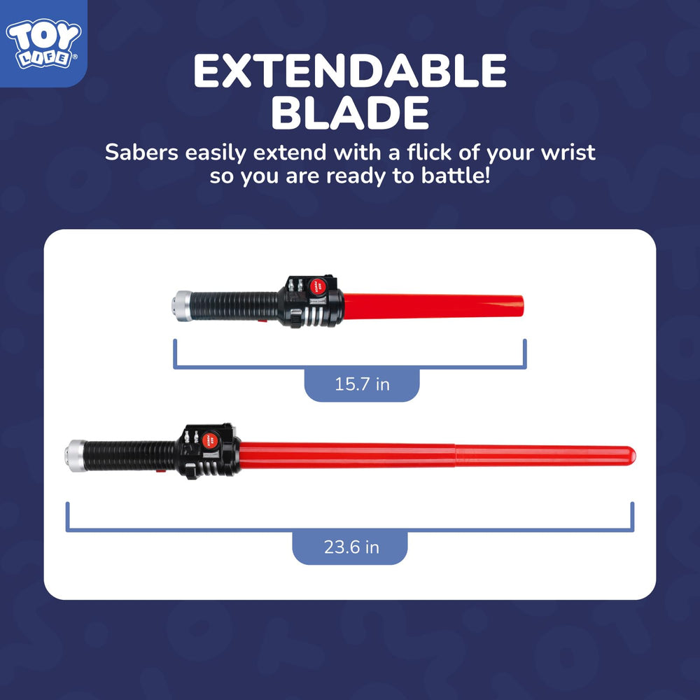 TOY Life light up saber metallic handle closeup showing premium design