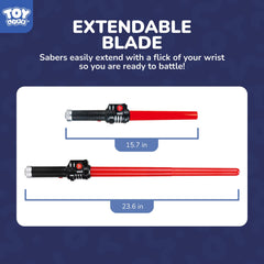 TOY Life light up saber metallic handle closeup showing premium design