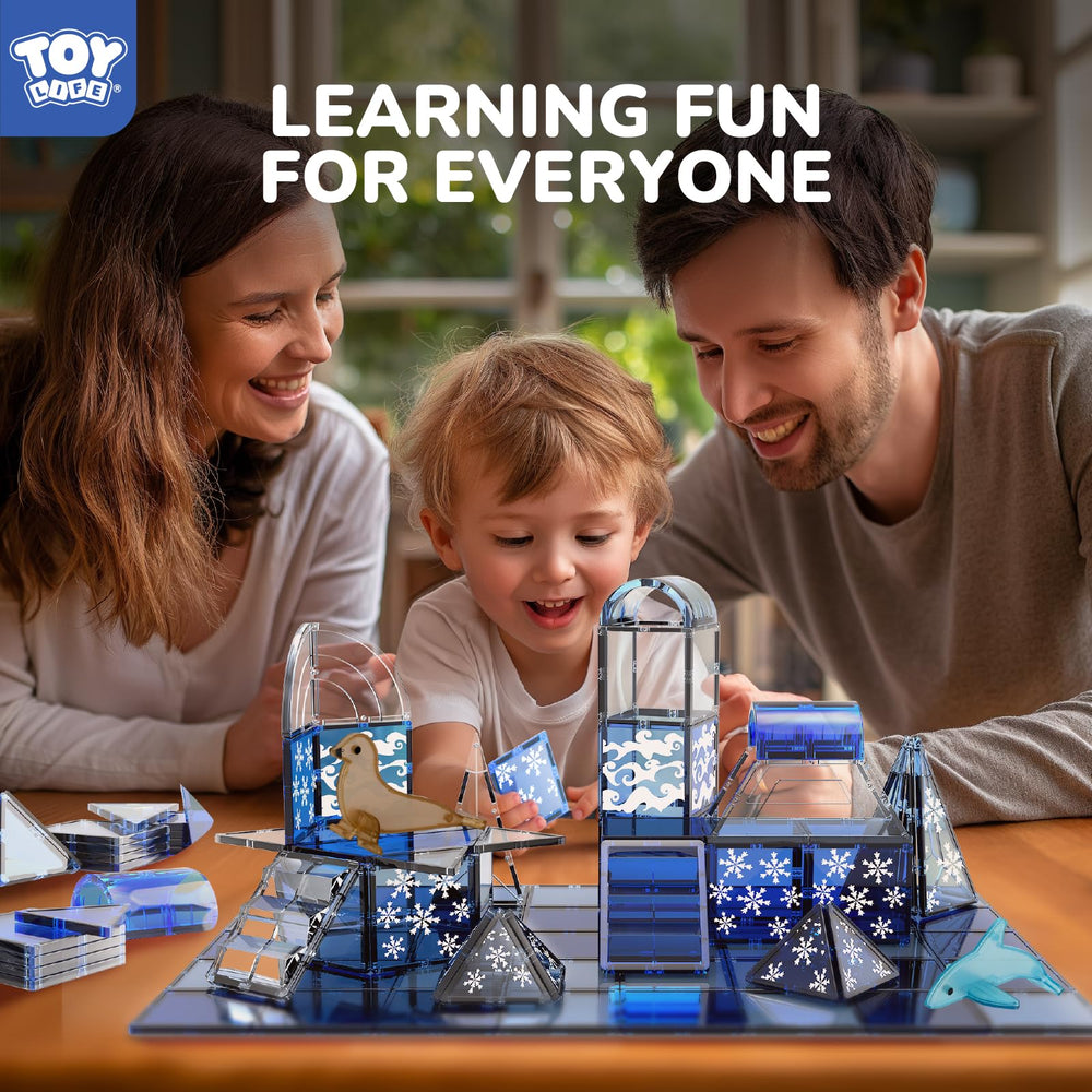 TOY Life build Arctic scene image highlights open-ended creativity and collaborative play.