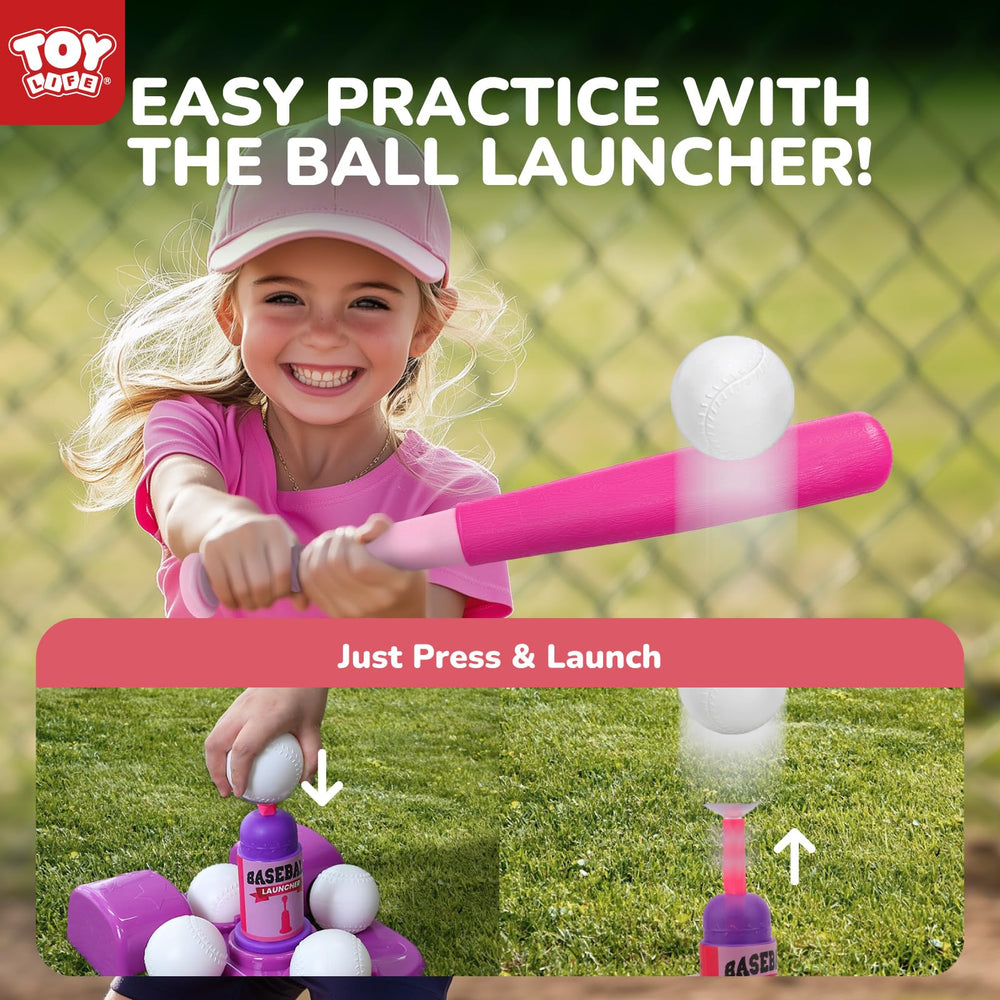 TOY Life retractable teeball bats for easy setup and travel.