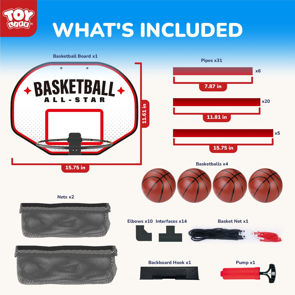 TOY Life sturdy base keeps the hoop stable during energetic games.