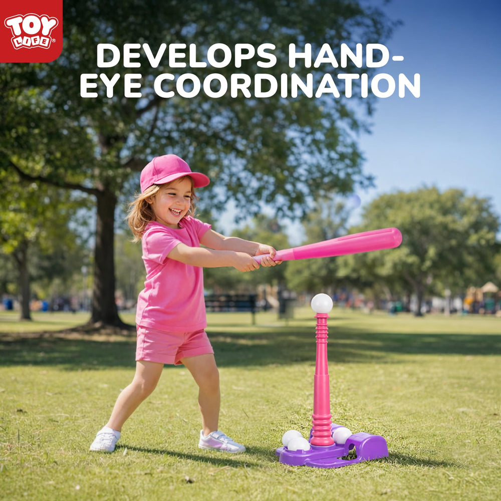 TOY Life teeball assembly ready for quick setup indoors or outdoors.