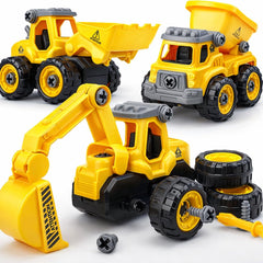 TOY Life take apart bulldozer truck set for kids, encourages hands-on engineering play.