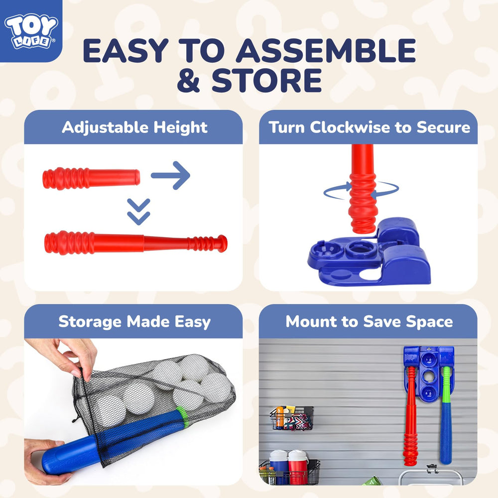 TOY Life Tball Set baseballs include six balls for rich hit-and-field play.