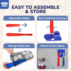TOY Life Tball Set baseballs include six balls for rich hit-and-field play.