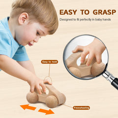 TOY Life natural wood cars are easy to clean with a quick rinse.
