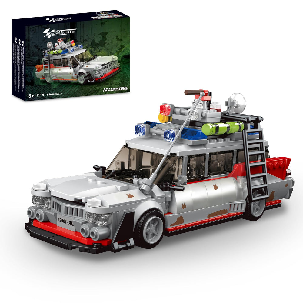 TOY PLAYER ECTO-1 ghost car design detail for display and collection