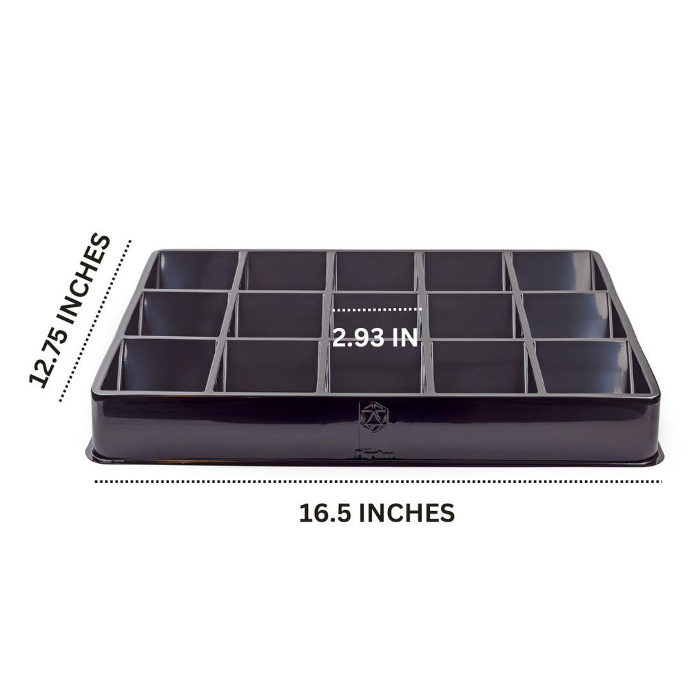 Toy Vault ccg card play tray with ample capacity for tournaments.