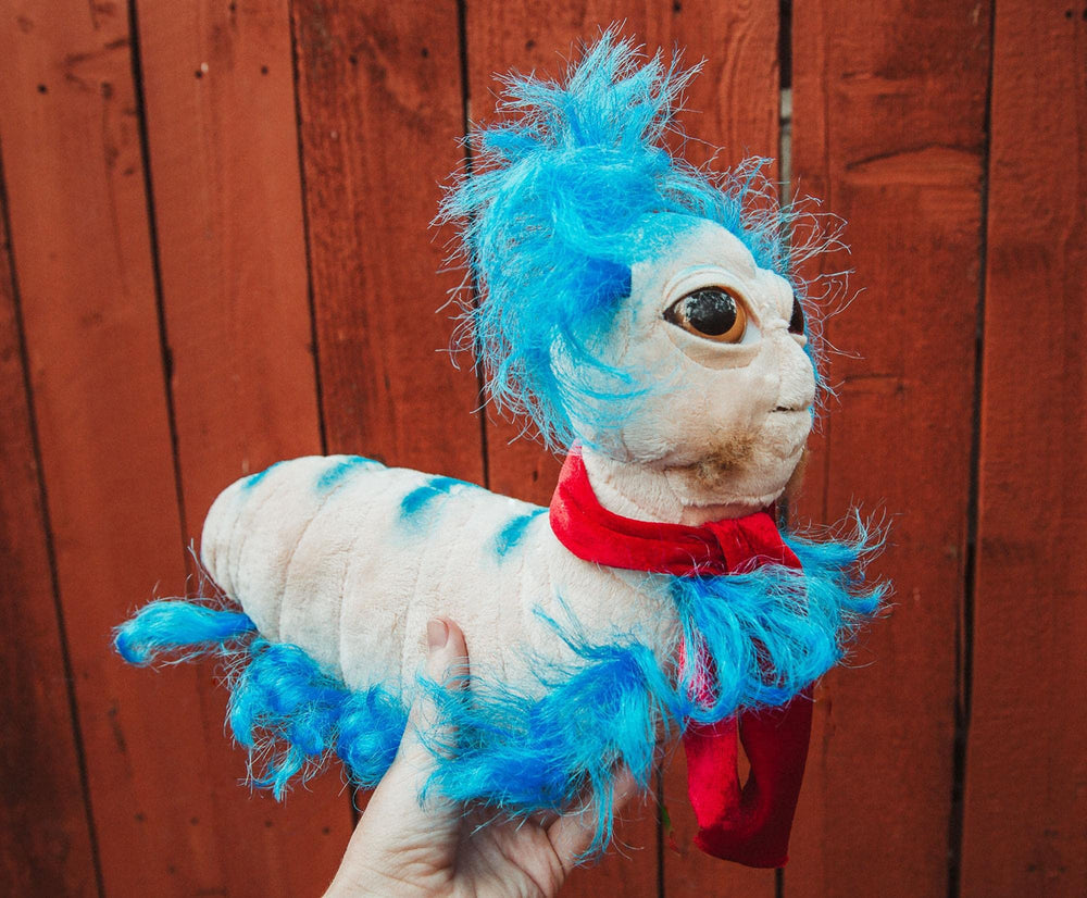 Toy Vault Worm plush with imaginative play ideas