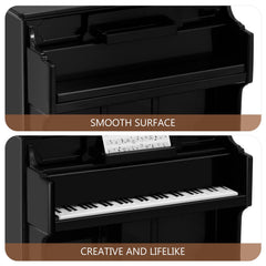 TOYANDONA black mini piano with music score enhances micro landscape settings.