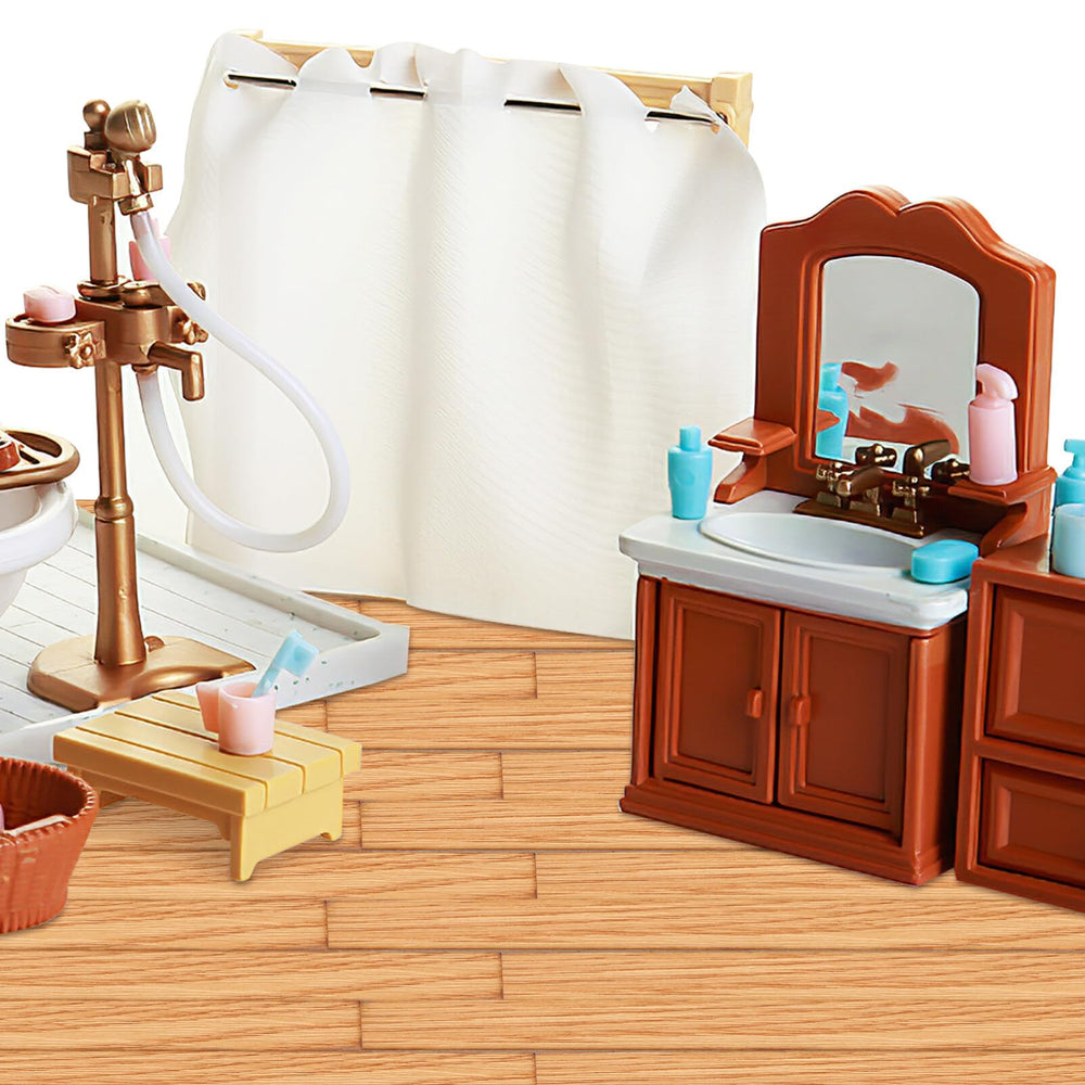 TOYANDONA flexible planks fit different dollhouse layouts and corners
