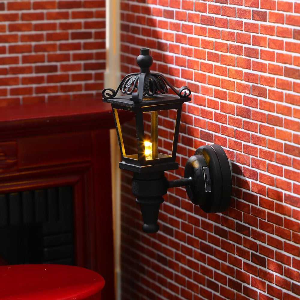 TOYANDONA durable metal dollhouse wall light for flexible arrangement.