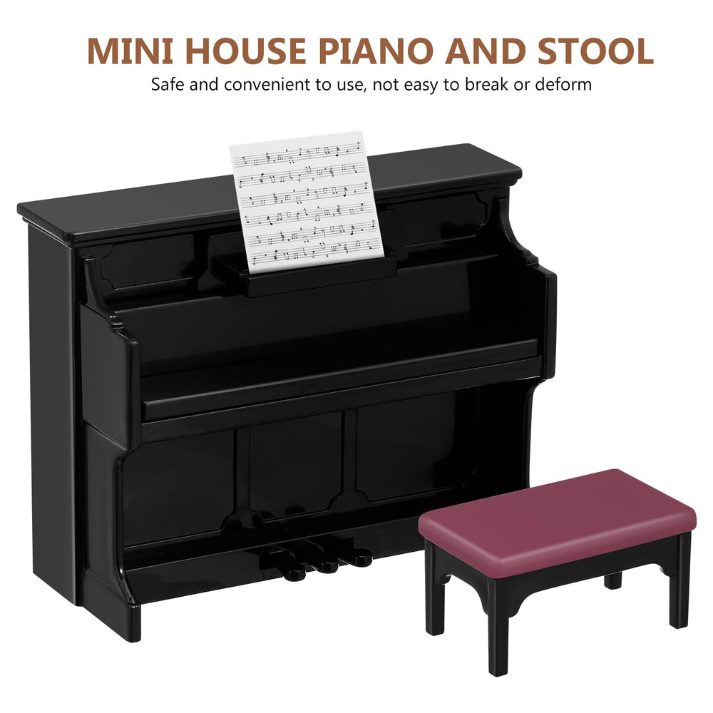 TOYANDONA tiny prop piano for dollhouse use and creative storytelling.