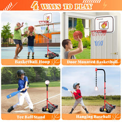 Toycost door-mount basketball hoop attached to a door for quick setup