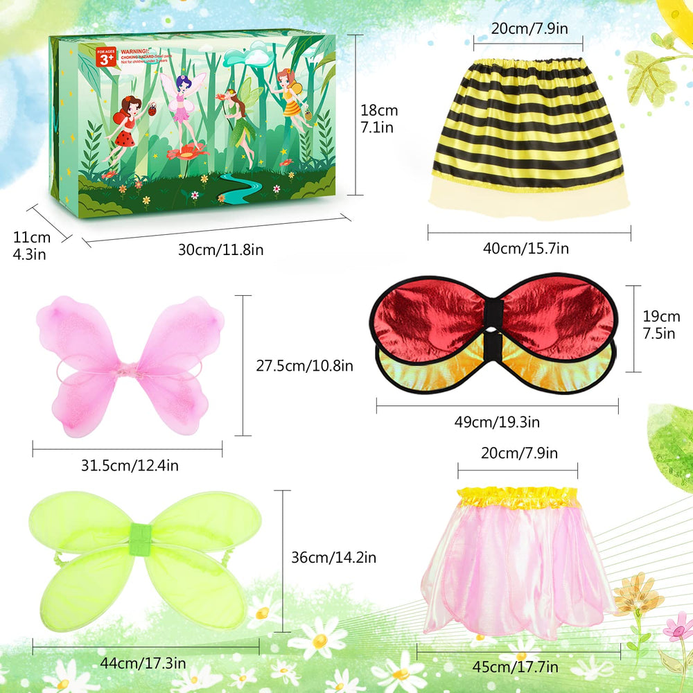 Toycost Fairy wings, easy on and off for quick dress up.
