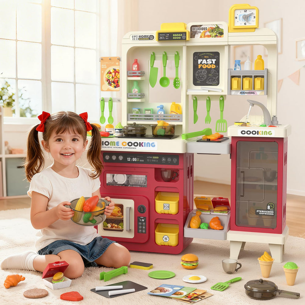 Toycost kids enjoy cooperative pretend cooking and sharing.