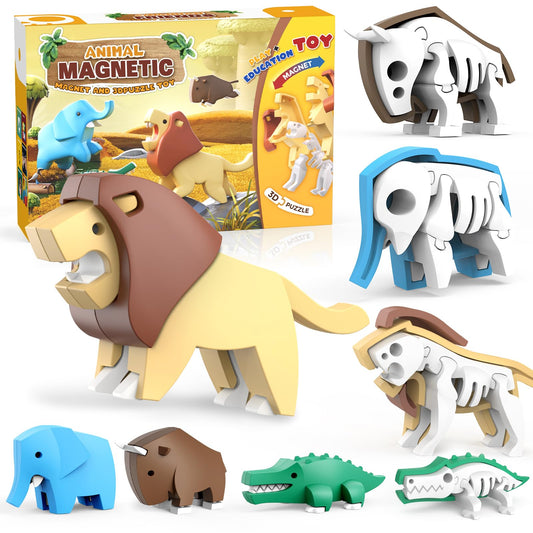 Toycost magnetic animal Lion showing durable hands-on STEM play for kids