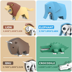 Toycost magnetic animal shells click when pieces fit together