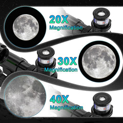 ToyerBee telescope with three eyepieces delivering bright, clear views