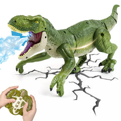 ToyFuntasy RC dinosaur walking action for imaginative play and coordination.