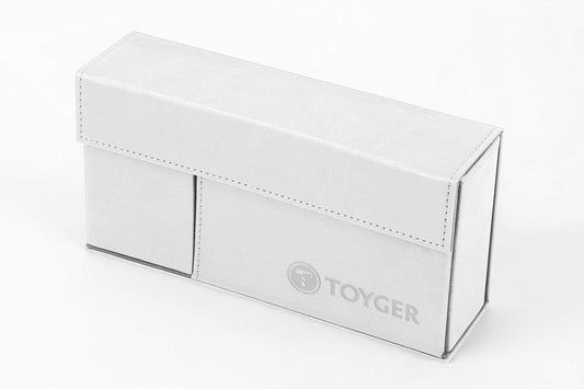 TOYGER DeckSlimmer white front view shows easy card access.