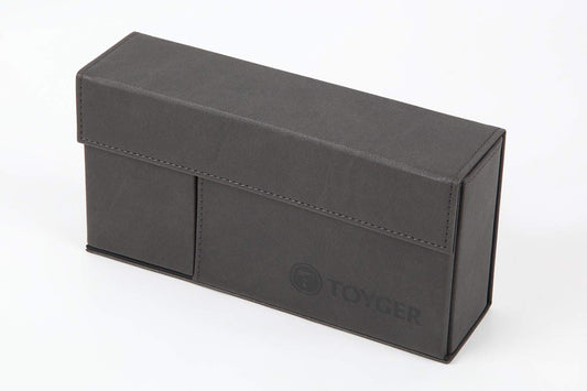 TOYGER DeckSlimmer front view in gray demonstrates portable design for travel.