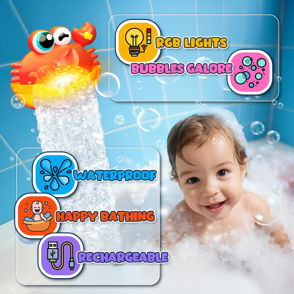 Toyjolka bubble toy features upgraded nozzles for longer-lasting bubbles.