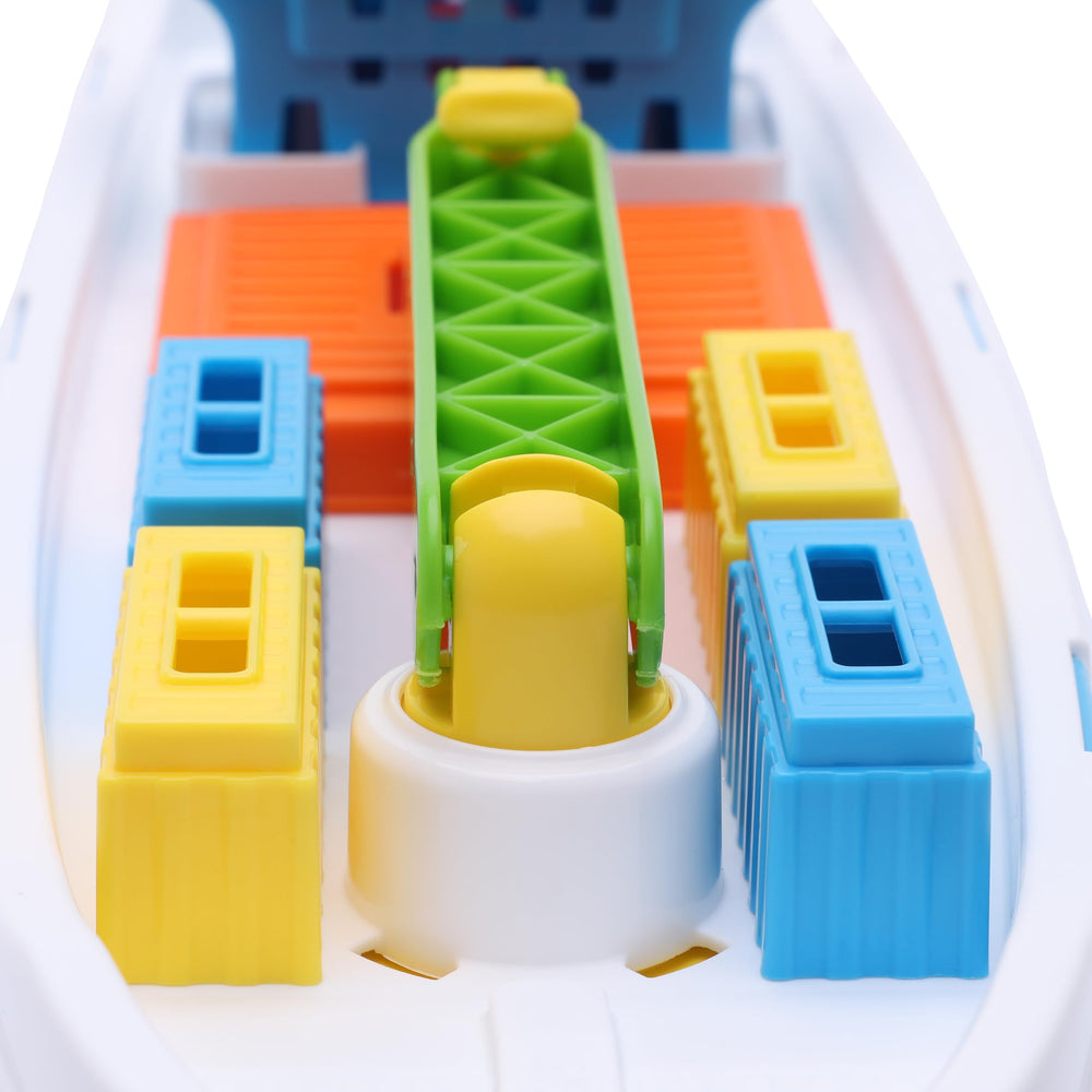 Toyland cargo ship designed for bath and pool play with water-friendly features