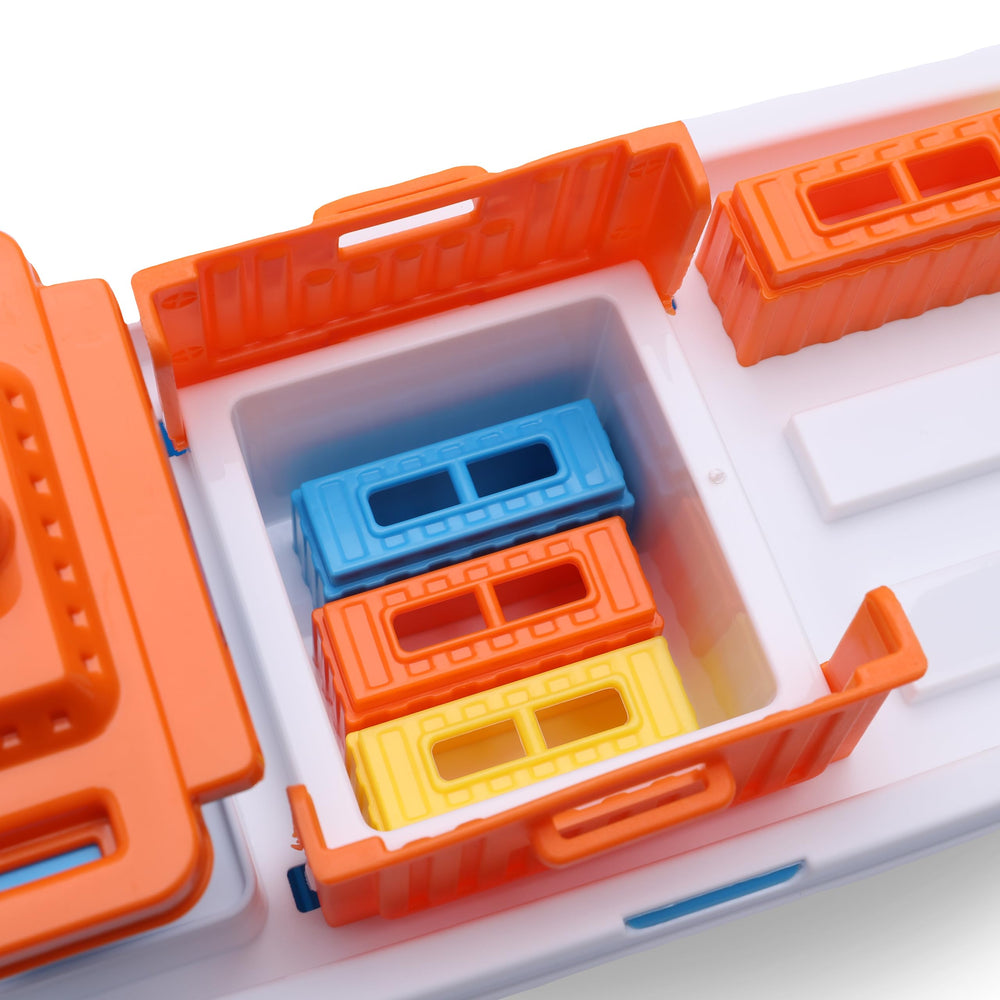 Toyland cargo ship dimensions 41cm compact hull for easy handling