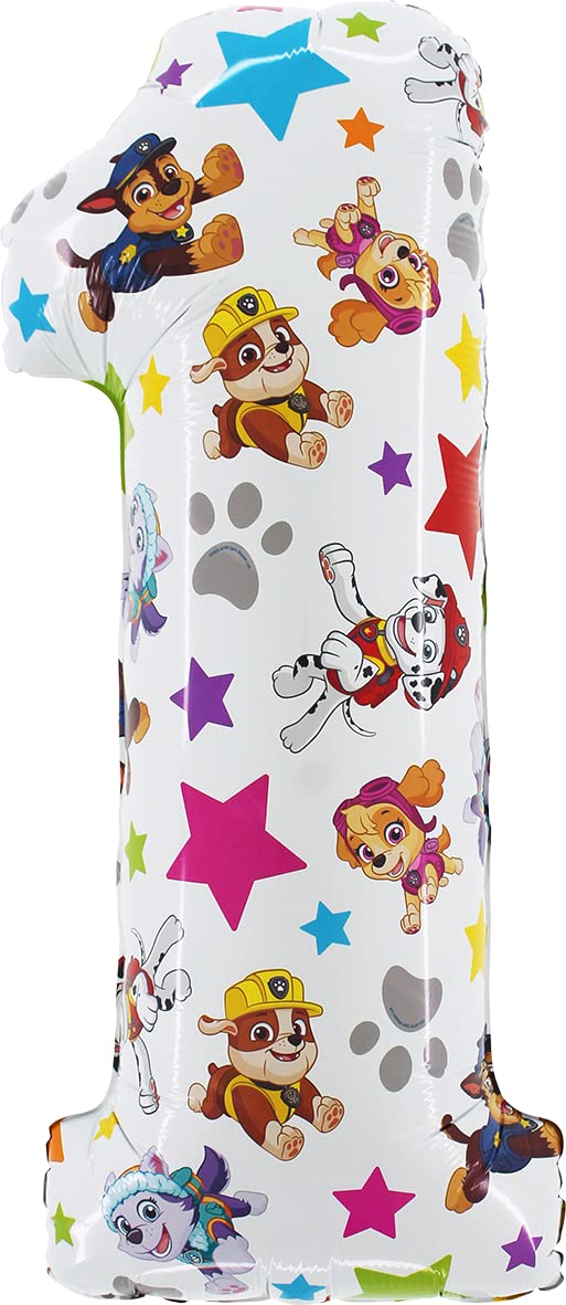 Toyland Paw Patrol 26-inch number 1 balloon for festive party décor