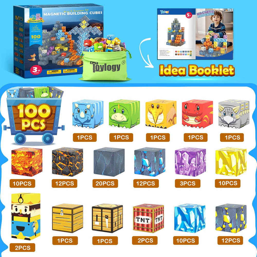 Toylogy 100-piece pack prompts stem-style building and exploration