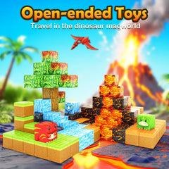 Toylogy Magnetic Blocks with dinosaurs for hands-on building and storytelling