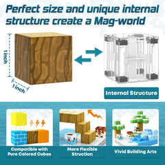 Toylogy Magnetic Blocks Creative Build Spin captures rotating builds to boost creativity.