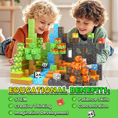 Toylogy Mine World building session enhances STEM learning through hands-on exploration.
