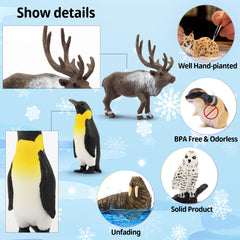 Toymany arctic wolf figurine – realistic detail helps spark imaginative Arctic adventures.