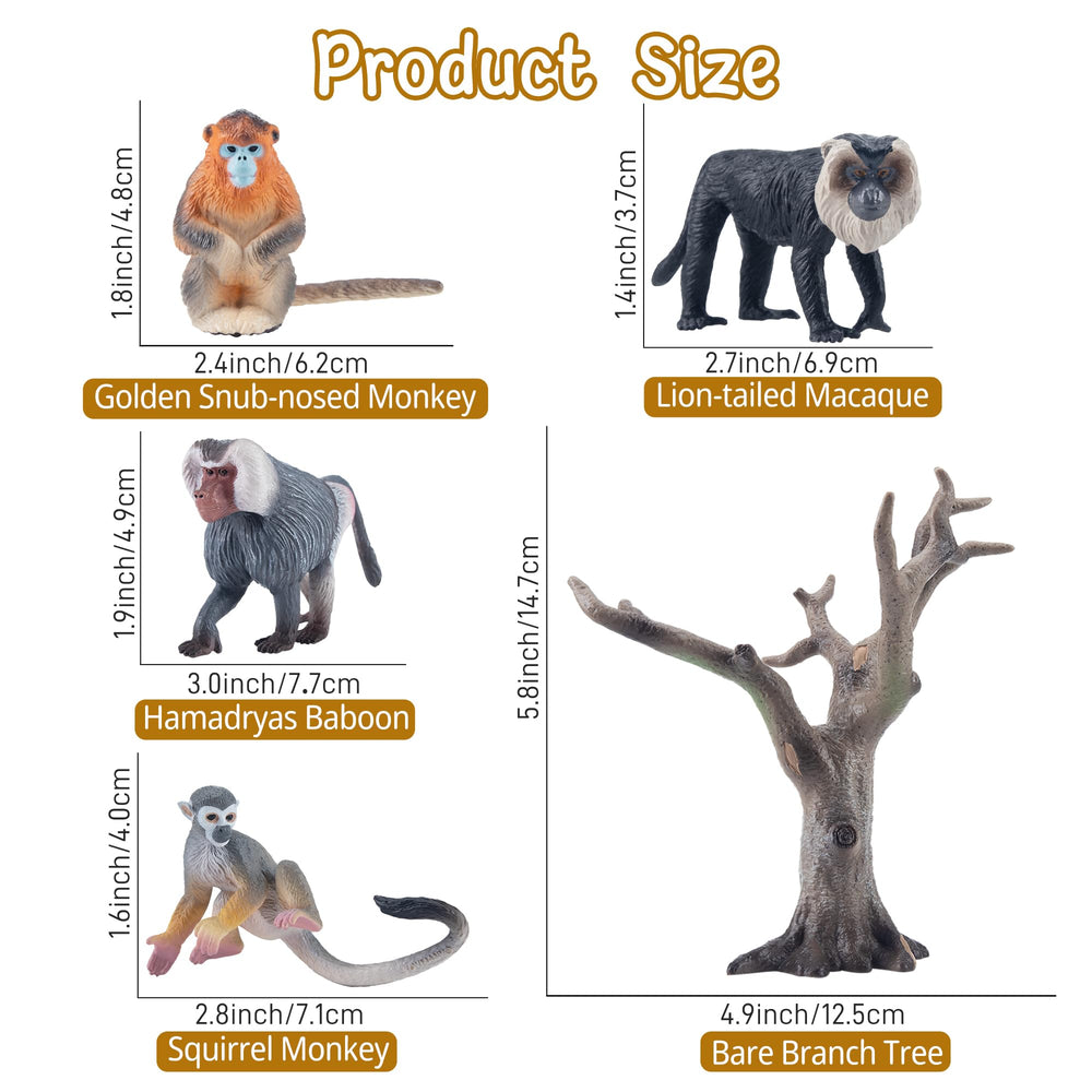 Toymany howler monkey figurine boosts pretend play and observation.